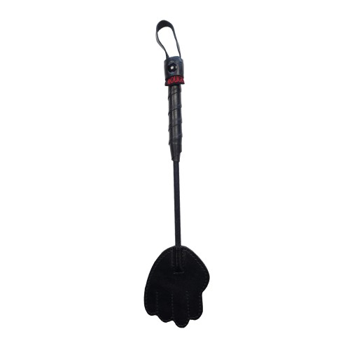 Rouge Mini Leather Hand Paddle Black