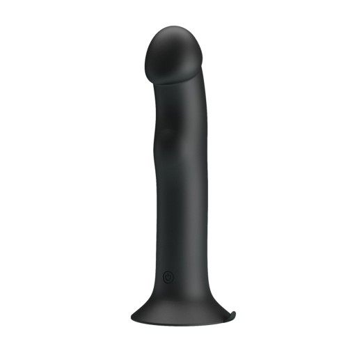 Pretty Love Murray Pulsating and Vibrating Suction Cup Dildo - Black