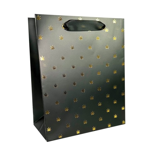 Polka Pot Gift Bag Black Gold - Stylish Gift Presentation