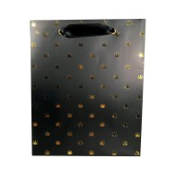 Polka Pot Gift Bag Black Gold - Stylish Gift Presentation