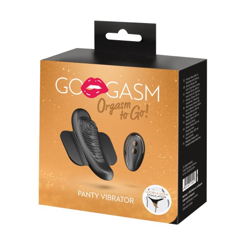 GoGasm Panty Vibrator Black for Discreet Intimacy