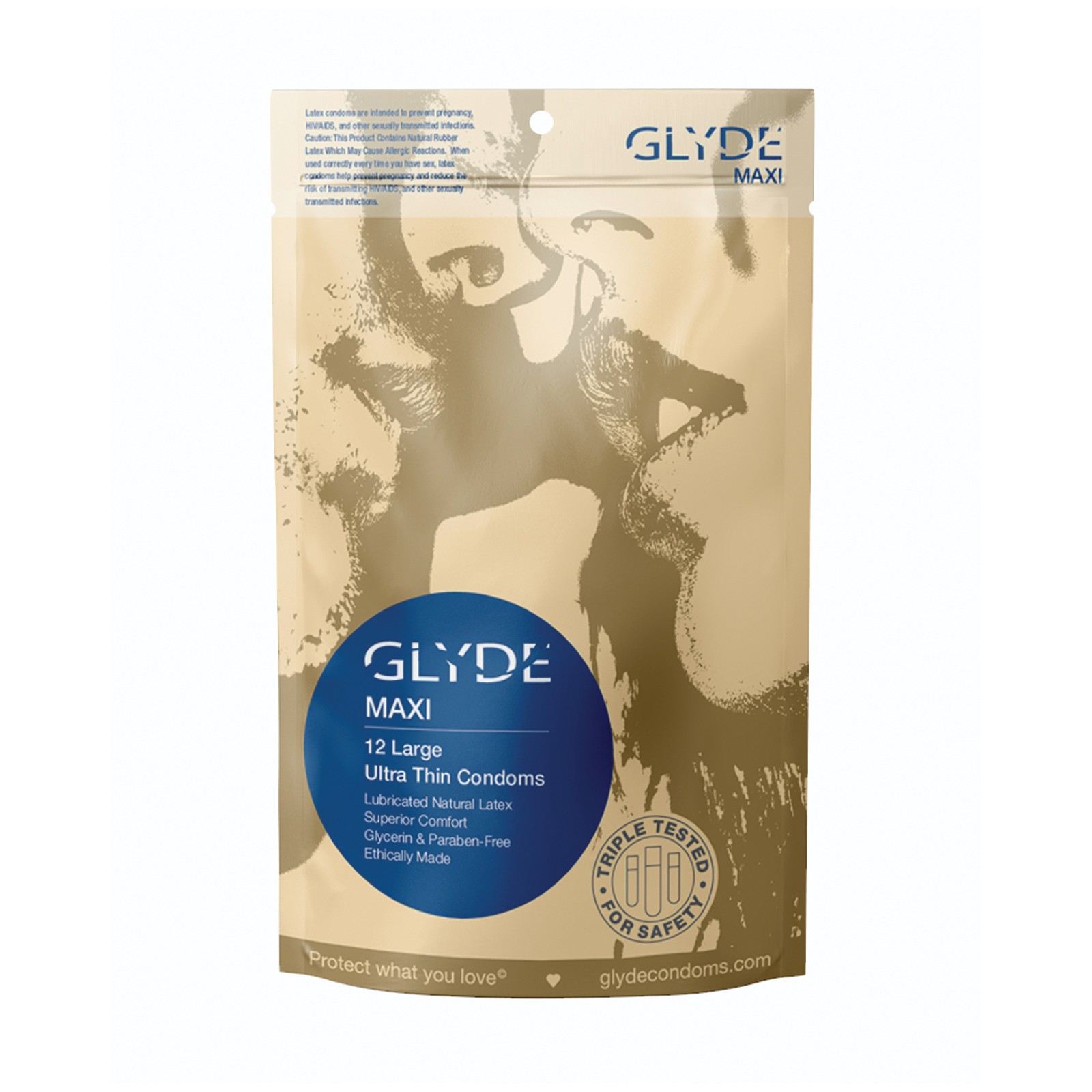 Glyde Maxi Condoms - Pack of 12