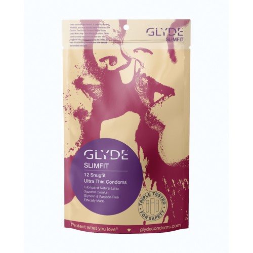 Glyde Slim Fit Condoms Pack of 12