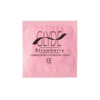 Condones Sabores Fresa GLYDE Paquete de 4