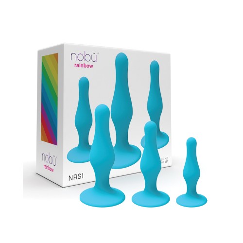 Nobu Rainbow Silicone Plug Set - Blue