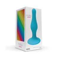 Nobu Rainbow Large Silicone Plug in Blue