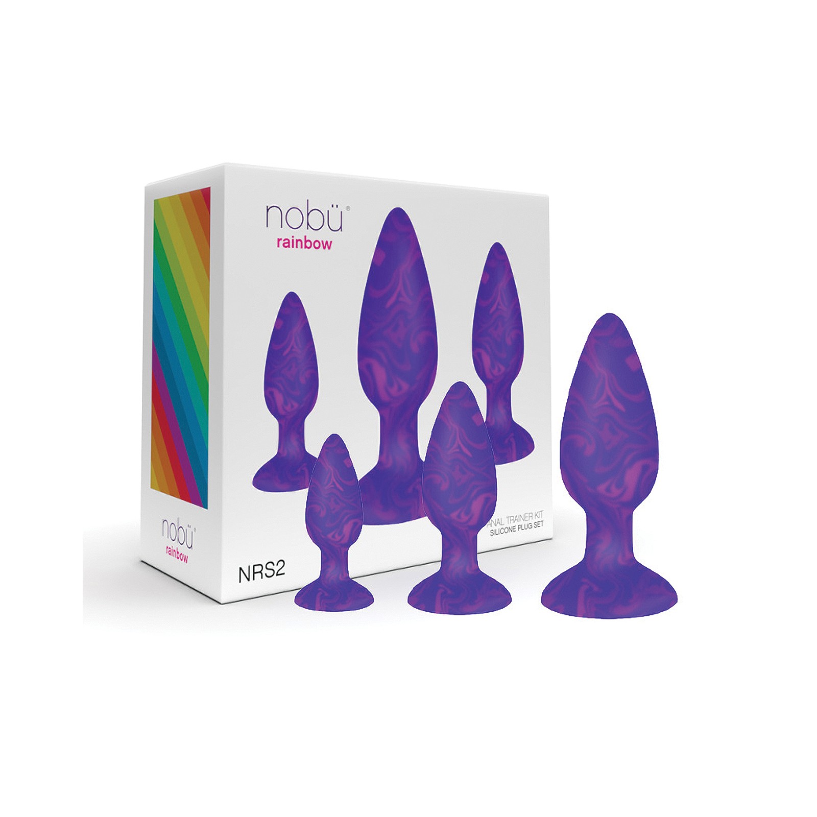 Nobu Rainbow Silicone Anal Plug Set