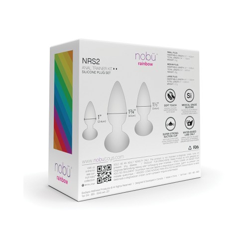 Nobu Rainbow Silicone Anal Plug Set