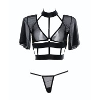 Adore Dreamer Sheer Mesh Set - Black O/S