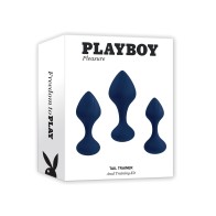 Kit de Entrenamiento Anal Playboy Pleasure Tail - Navy