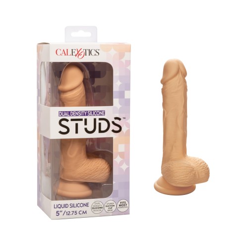 Dual Density Silicone 5 Inch Dildo Ivory