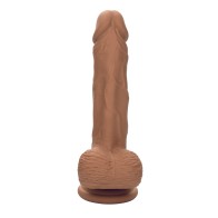 Studs Dual Density Silicone 5" Dildo - Brown