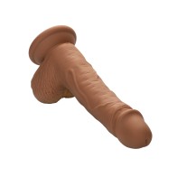 Dildo de Silicona de Doble Densidad Studs de 5" - Marrón