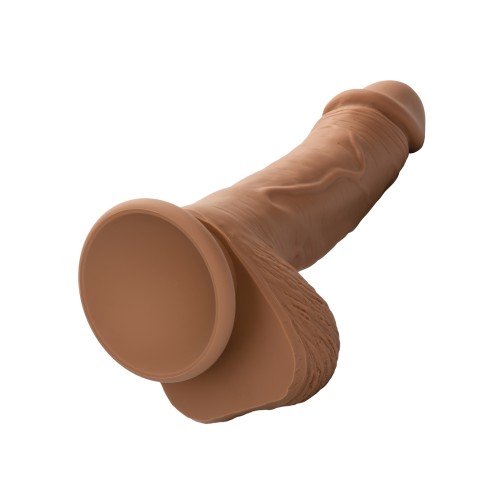 Studs Dual Density Silicone 5" Dildo - Brown