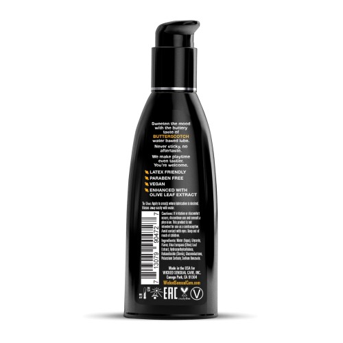 Wicked Sensual Care Aqua Water Based Lubricant Butterscotch