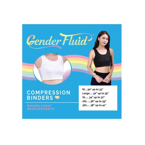 Gender Fluid Chest Compression Binder M Black