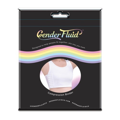 Faja Compresora de Pecho Gender Fluid Grande Blanca Unisex