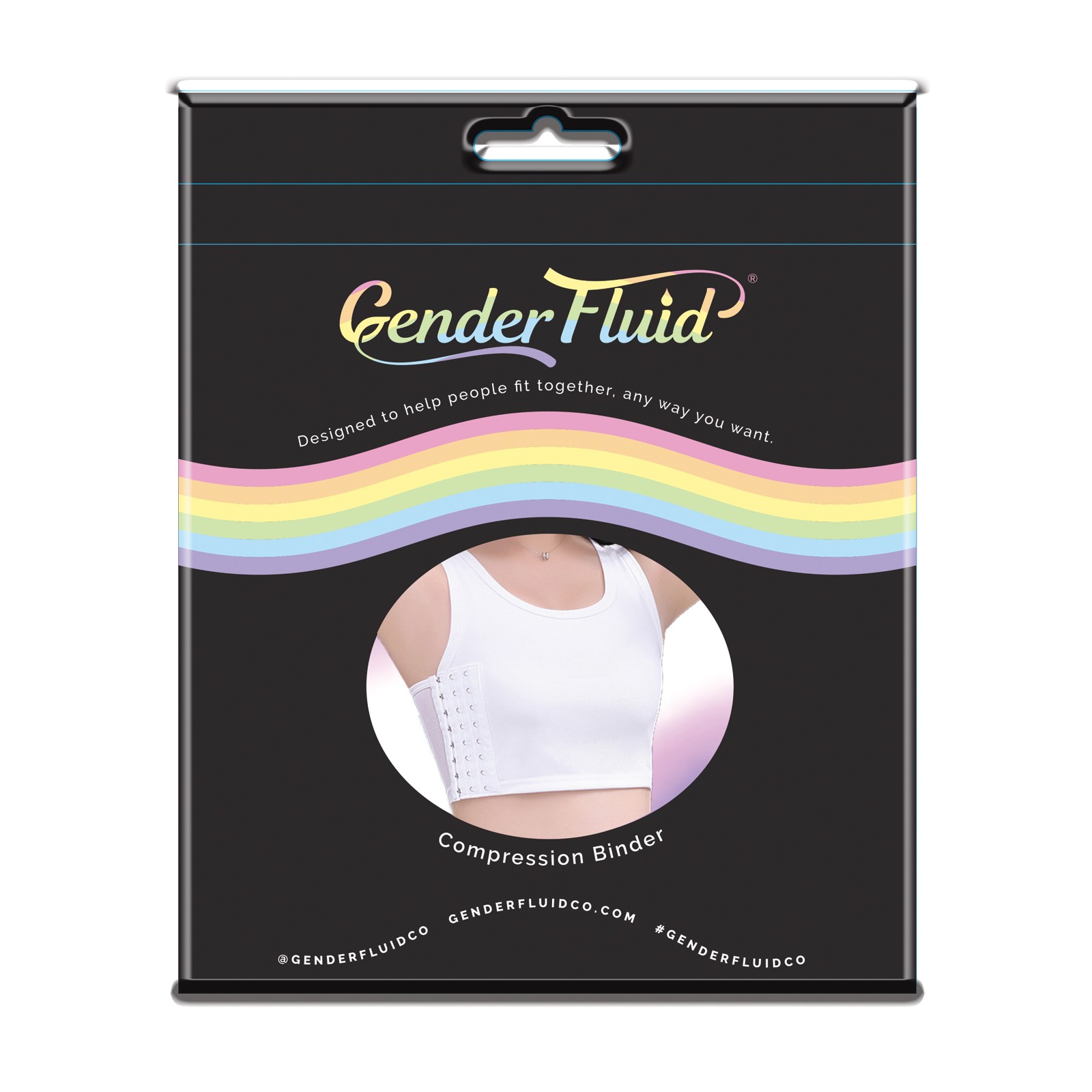 Faja Compresora de Pecho Gender Fluid Grande Blanca Unisex