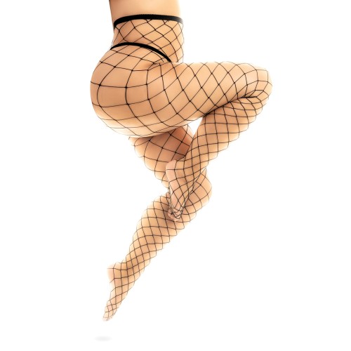 Fenced Net Pantyhose Black QN - Elegant and Comfortable