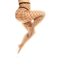 Fenced Net Pantyhose Black QN - Elegant and Comfortable