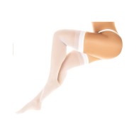 Sheer Thigh High Stockings White O/S