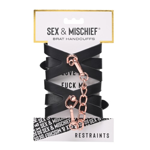 Sex & Mischief Brat Handcuffs for Playful Restraint