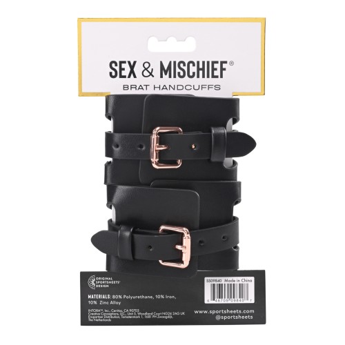 Sex & Mischief Brat Handcuffs for Playful Restraint