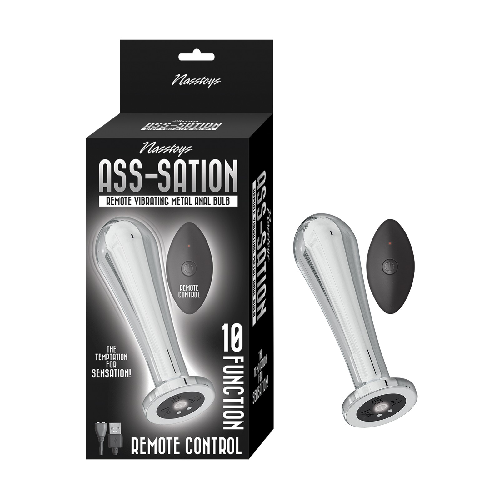 Ass-sation Remote Vibrating Metal Bulb