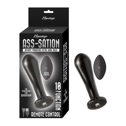 Ass-sation Remote Metal Butt Plug Vibrator