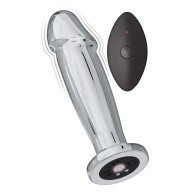 Remote Control Vibrating Metal Anal Plug - Ass-sation