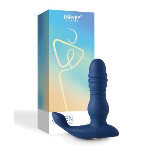 Jaden Thrusting Prostate Massager - Blue