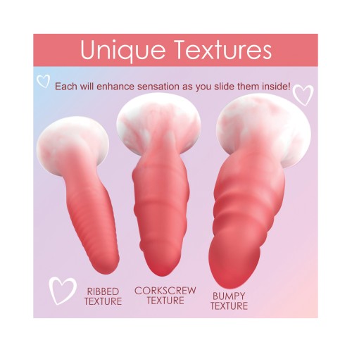 Simply Sweet Silicone Butt Plug Set - Curve Toys