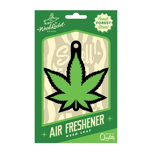 Wood Rocket Green Leaf Air Freshener for Fresh Scents