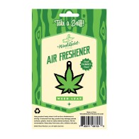 Wood Rocket Green Leaf Air Freshener for Fresh Scents