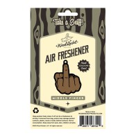 Wood Rocket Middle Finger Air Freshener Cologne