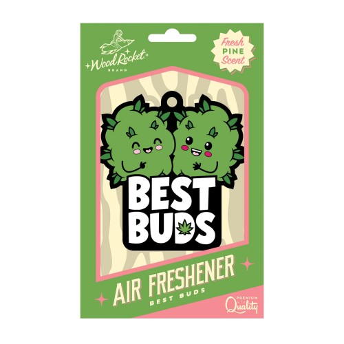 Wood Rocket Best Buds Pine Air Freshener - Freshen Up Your Space