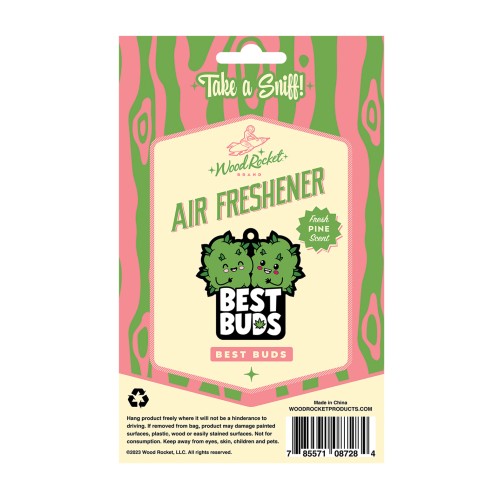 Wood Rocket Best Buds Pine Air Freshener - Freshen Up Your Space