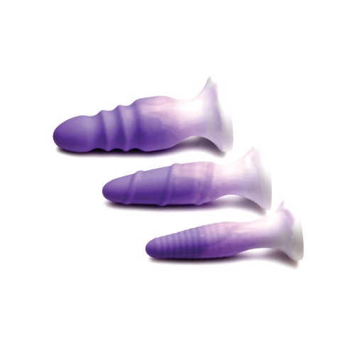 Simply Sweet Silicone Butt Plug Set - Purple