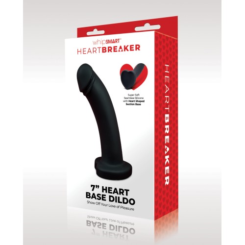 WhipSmart Heartbreaker 7" Dildo - Black/Red