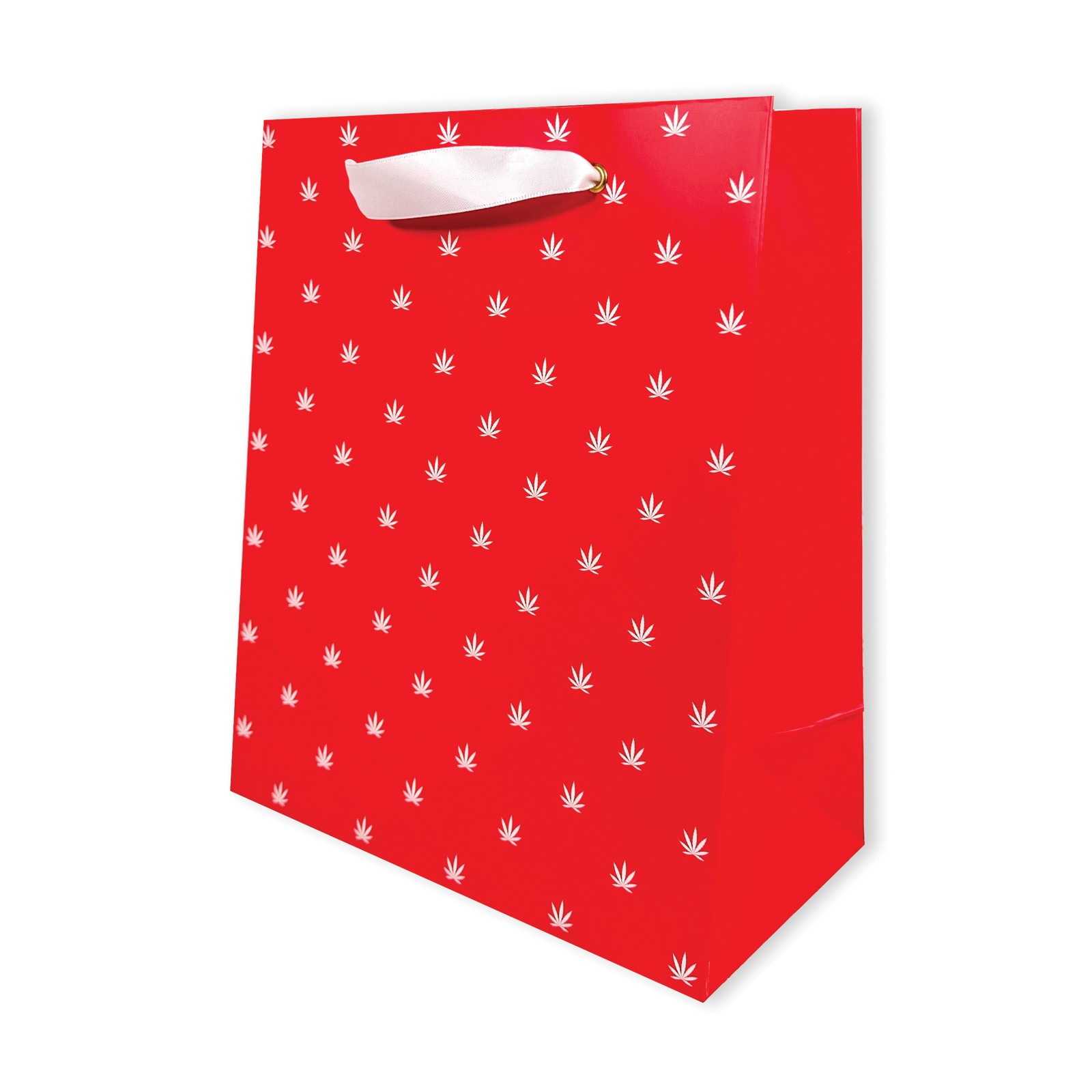 Polka Pot Gift Bag Red White