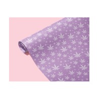 Papel de Regalo Hoja de Marihuana Morado