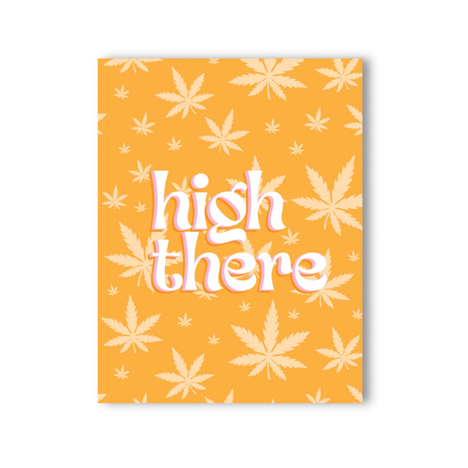 Tarjeta de Felicitación High There 420 para Amantes del Cannabis