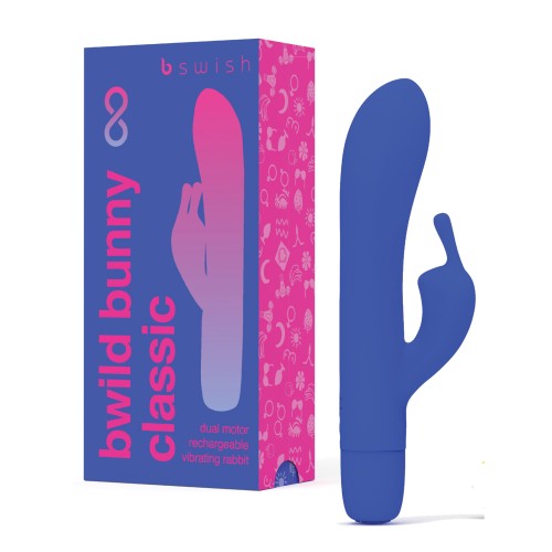 Bwild Infinite Conejito Clásico Vibrador Impermeable con Duales Motores