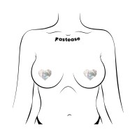 Pastease Holographic Heart Nipple Pasties - 2 Pack