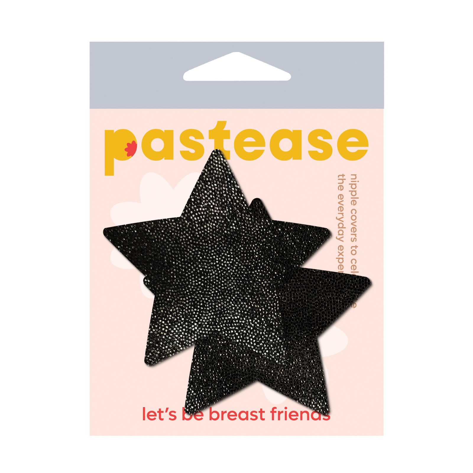 Pastease Premium Glitter Star Black Nipple Pasties