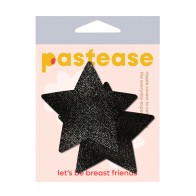 Pastease Premium Glitter Star Black Nipple Pasties