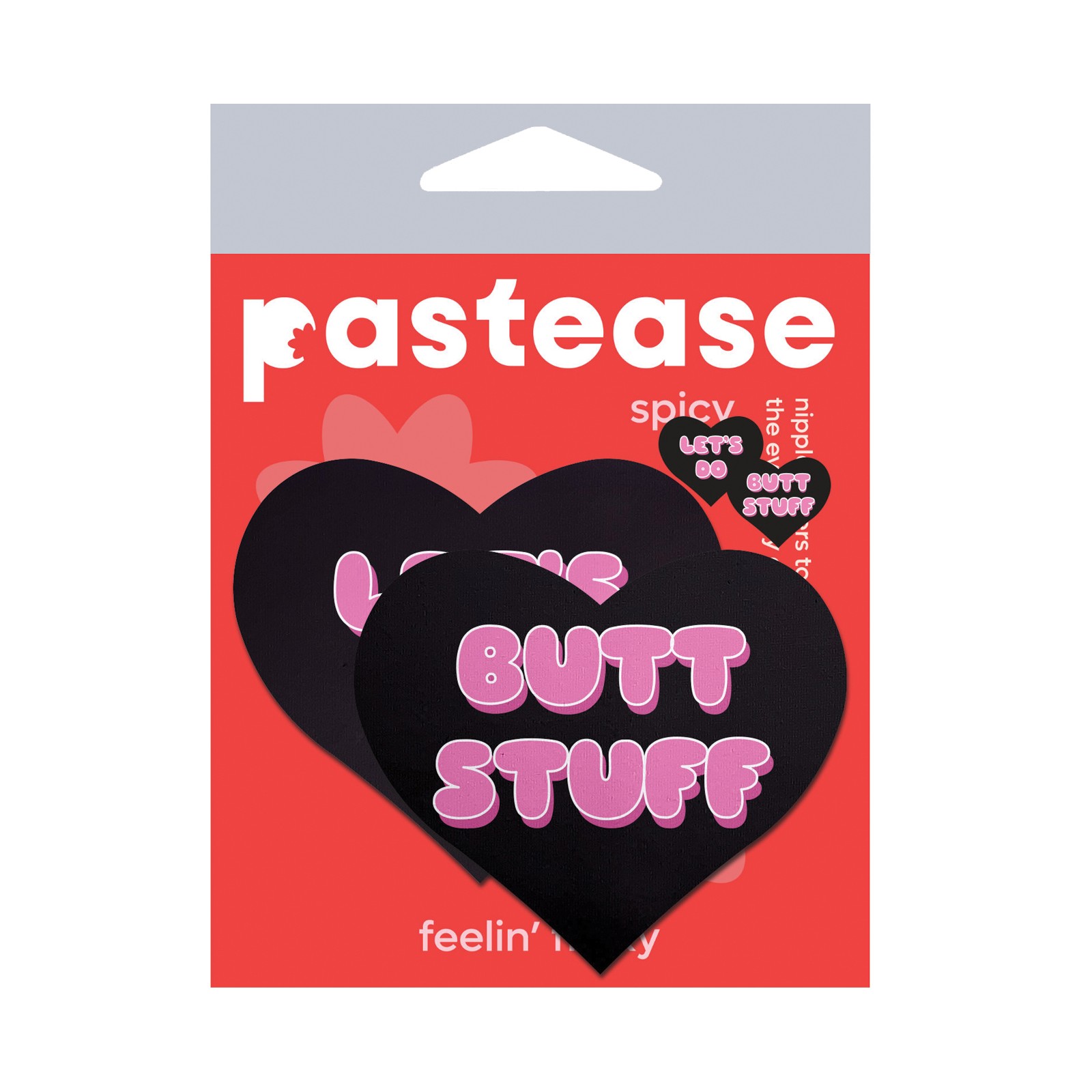 Pastease Premium Heart Nipple Pasties Let's Do Butt Stuff