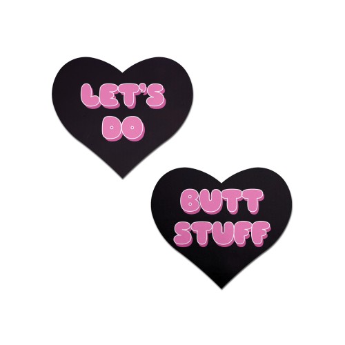 Pastease Premium Heart Nipple Pasties Let's Do Butt Stuff