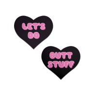 Pastease Premium Heart Nipple Pasties Let's Do Butt Stuff