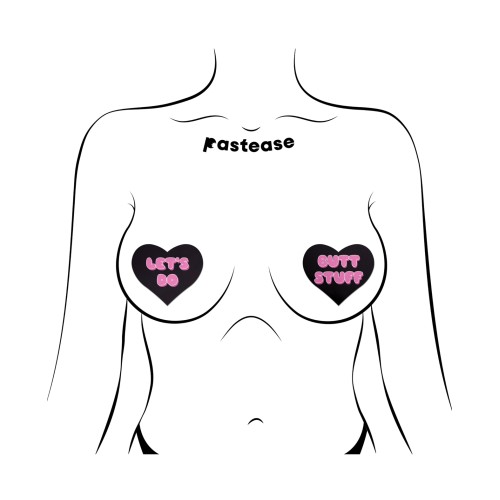 Pastease Premium Heart Nipple Pasties Let's Do Butt Stuff